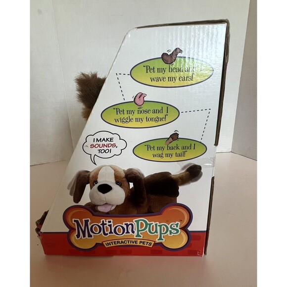 Rare Interactive Motion Pups Pets Toy Wiggle Wag Puppy Dog Plush Stuffed Animal - Picture 9 of 11